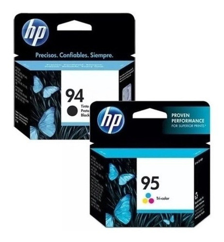 Kit Cartucho Original Hp 94 Preto E 95 Color Lacrados 2610 0