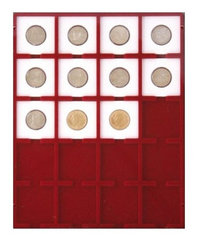Bandeja Em Veludo Para 20 Moedas Ou Cápsulas Até 50mm 0