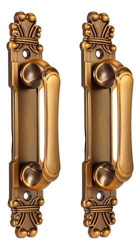 Puxador Porta 2pcs/set Estilo Europeu Antigo Liga Zinc 1