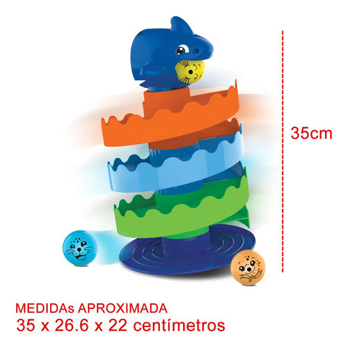 Brinquedo Educativo Gira Gira Tubarão Bolinhas Elka 1