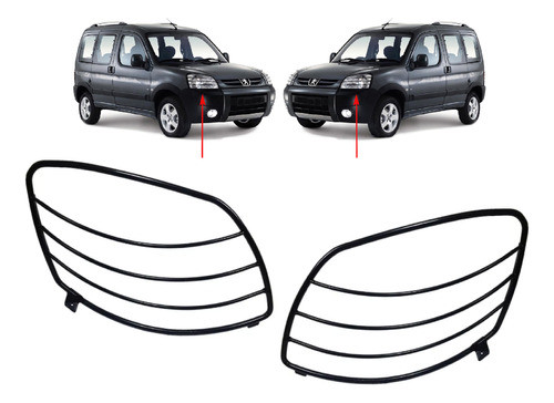 Juego Rejillas Protector Optica Partner 2010 2011 2012 2013 0