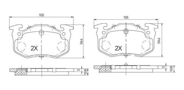 Pastillas Freno Traseras Renault R19 1.6i 1