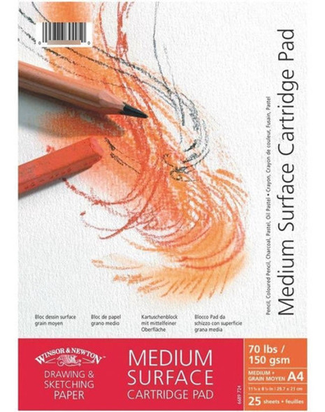 Bloco Papel Winsor & Newton Medium Surface 150g 25fl A4 0