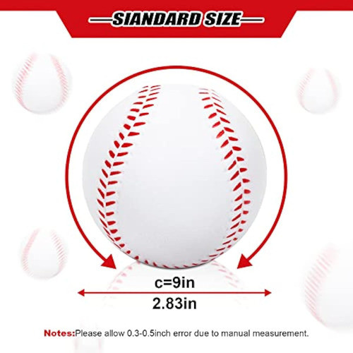Pelotas De Béisbol Suaves De 9 Pulgadas, 15 1