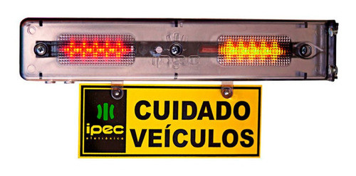 Sinaleira Audiovisual Bivolt Led Sinalizador De Garagem Ipec 0