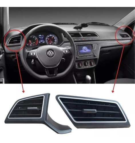 Par Difusores De Aire Laterales Vw Gol Saveiro G7 G8 1