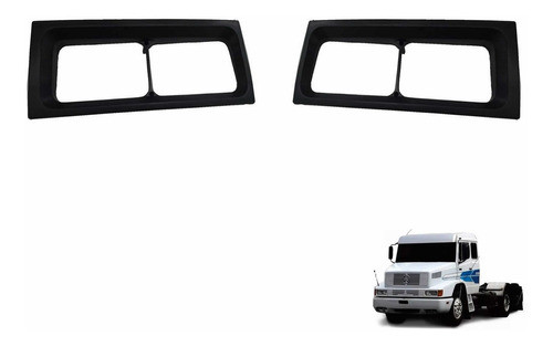 Moldura Farol Direito/esquerdo Mercedes 1214/1941 0