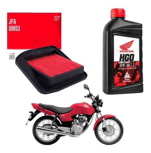 Kit Service Cg Titan 125 Filtro Aire+ Aceite Honda Hgo Sia+ 0