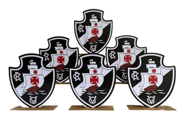 Kit Display De Mesa 6 Peças Para Festa Vasco Mdf 0