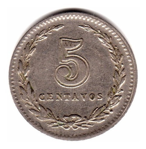 Moneda Argentina Niquel 5 Centavos 1935 1