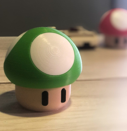 Hongo Honguito Contenedor Mario Bros Color A Elección 1