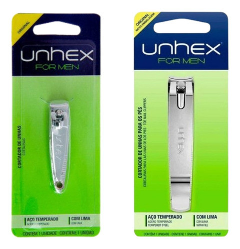 Kit Cortador De Unha Merheje Unhex Grande + Cortador Pequeno 0