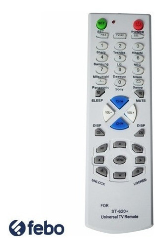 Control Remoto Universal Tv Led St-620 Febo 1