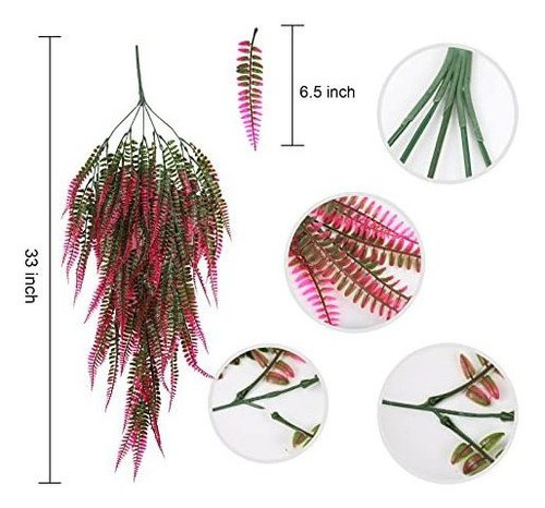 Plantas Artificiales Colgantes, Deco, Jardin, Hogar 4u. - 07 1