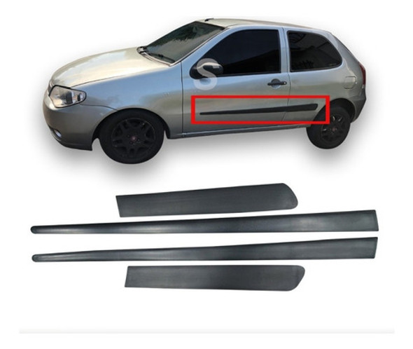 Kit X4 Molduras Baguetas Fiat Palio 2004-2007 3p Original 0 Kit X4 Molduras Baguetas Fiat Palio 2004-2007 3p Original 0