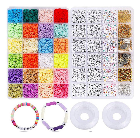 Kit 3500 Piezas Para Hacer Pulseras Creativas Arte 1