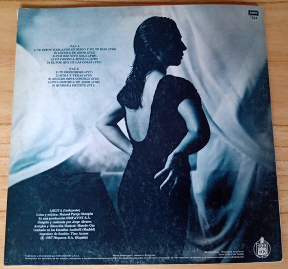 Lolita Locura De Amor Lp Promo Argentino / Kktus 1