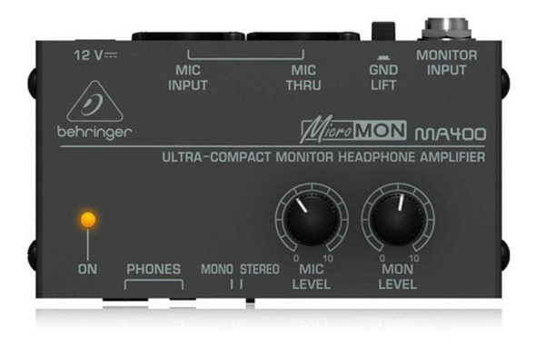 Amplificador De Auriculares Monitoreo Behringer Ma400 0