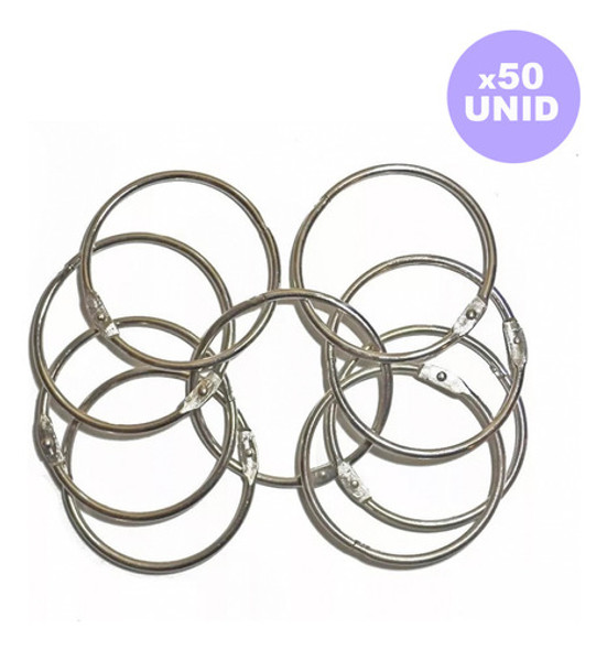 Aro Argolla Para Carpeta 35mm X50uni Metalico Calidad Oferta 1