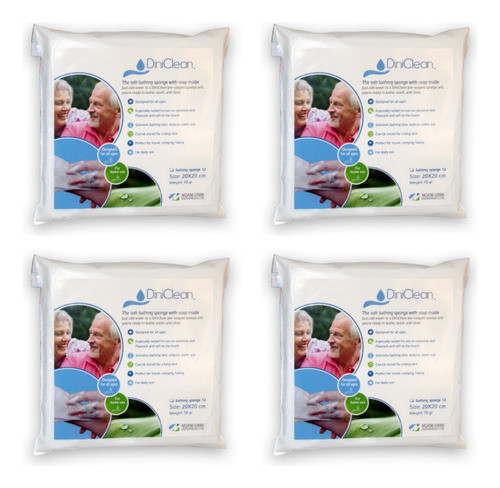 Diniclean Esponja Jabonosa Paño Baño Seco X 40u 0