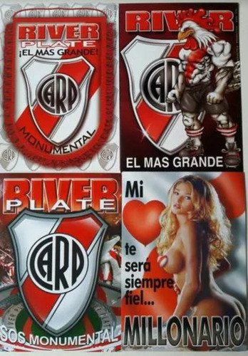 Lote De 5 Tarjetas Coleccionables Club River Plate 0