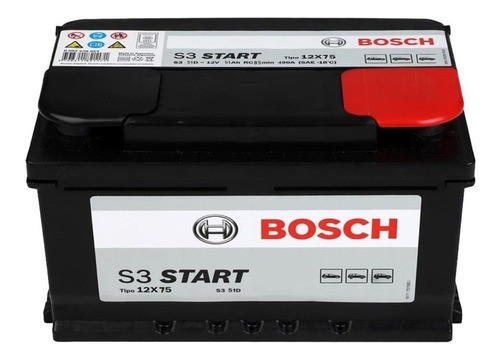 Bateria Bosch Peug Partner Reforzada 12x75 12 Meses Garantia 0