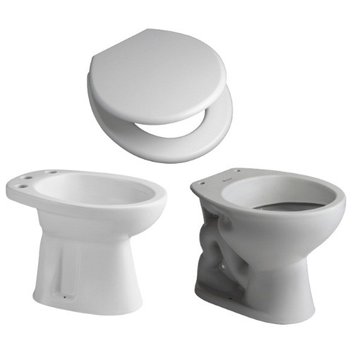 Juego Baño Ferrum Sanitarios Andina Inodoro Bidet Y Asiento 0