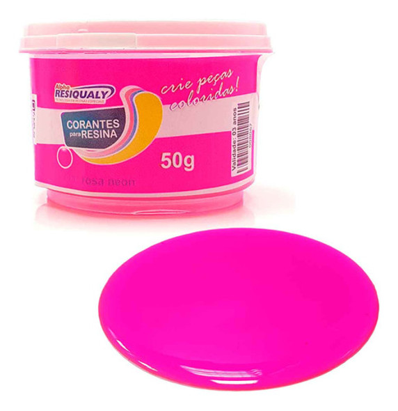 Corantes Para Resina - Cor Rosa Neon De 50g 0