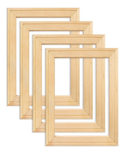 Kit 4 Chassi Bastidor 40x60 Para Tela De Pintura Uso Geral 0