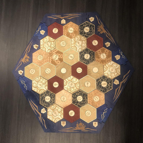 Tablero De Madera Personalizado Settlers Of Catan, 58x48 Cm 1