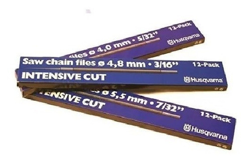 Lima Husqvarna 5/32 4mm X12un Afilado Cadena Motosierra 1