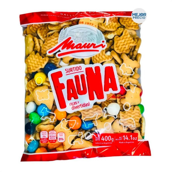 Caja Galletitas Mauri Surtido Fauna Galletas Dulces Pack 1