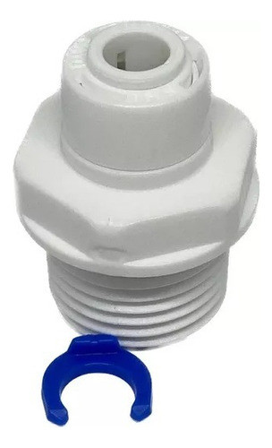Conexão Plástico Reta Macho 1/2'' Engate Rápido 5/16''(8mm) 1
