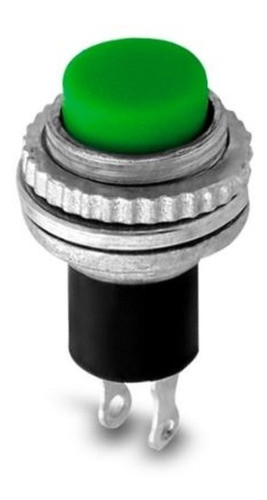 5 Pulsadores Normal Abierto Redondo Verde Sin Retención Rosc 0