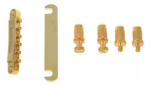 Peça Traseira Abr-1 Bridge Tune-o-matic E Dourada Para Gibso 0