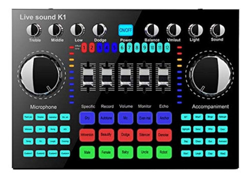 Tarjeta De Sonido En Vivo Calidaka, Mini Tablero Mezclador D 0