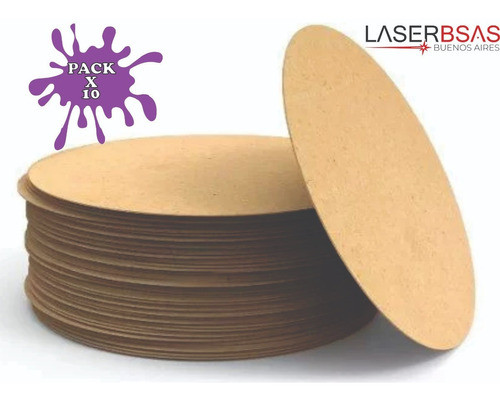 Figura Base Fibro Mdf Circulo 50cm X 10unid. En 3mm C50-3-10 1