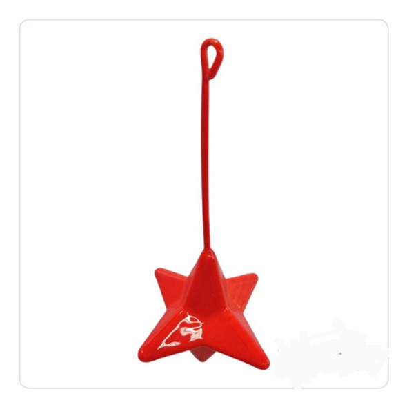 Chumbada Oficial Pesca Praia Estrela Colorida Com Haste 110g 0