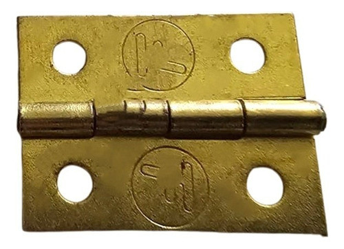 Bisagra Libro 5005 38mm Zincado Amarillo 1.5 Fumaca - X1000u 0