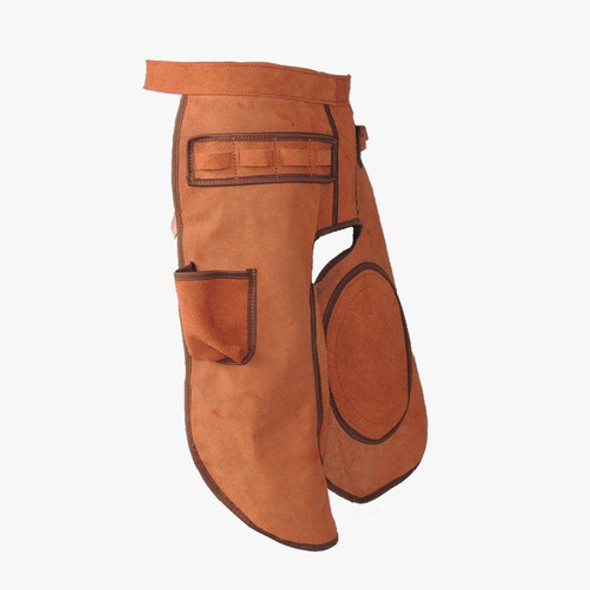 Calça Avental Para Casqueamento Ferrador Em Couro C/ Bolso 1