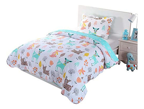 100% Algodón, 2 Piezas, Edredón Para Niños, Colcha, Juego De 0