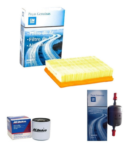 Kit Filtros Celta 100% Chevrolet Original 0