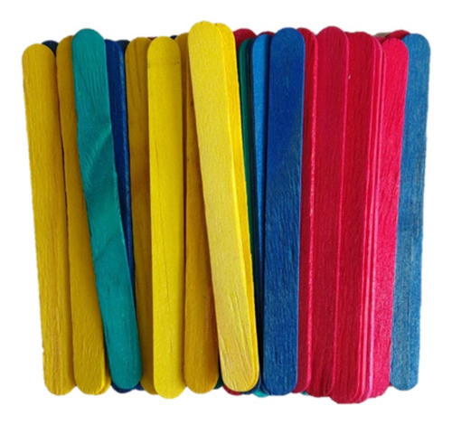 Palito De Sorvete Colorido Ponta Redonda Pct C/ 200 Unidades 1