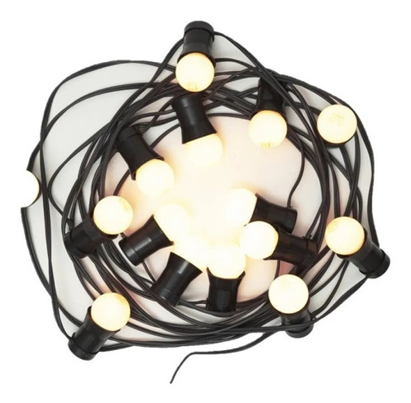Guirnalda De Luces 25 Mts Lampara Opal Led Calido 1w Vintage 0