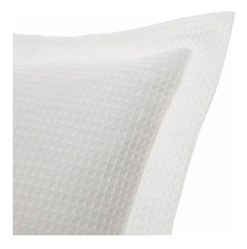 Cubrecama Nido De Abeja + Funda De Almohadón I Blanco I 1