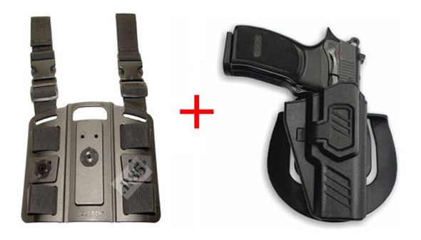 Muslera Táctica + Pistolera Nivel 2 Bersa Tpr9 Houston!! 0