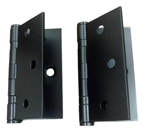 Bisagra Negra 3x3x7,5cm Par - Ferrejido 1