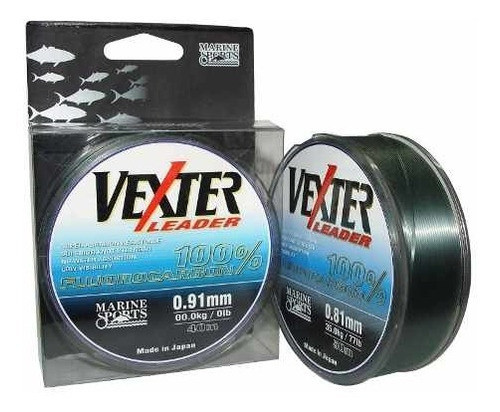 Leader Fluor Carbón Vexter Marine Sports 0.81 Mm 77lb - 50m 0