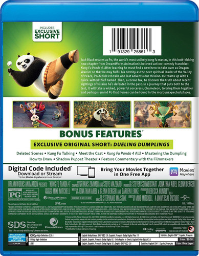 Blu-ray + Dvd Kung Fu Panda 4 1