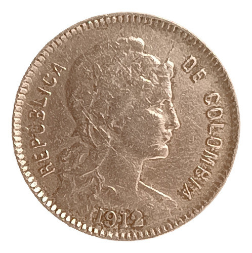 Colombia 1 Peso Papel Moneda 1912 Am Excelente Km A279 1